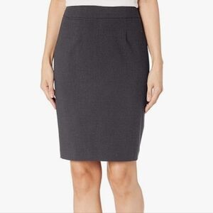 Calvin Klein Straight Pencil Skirt Women's Sz 8 Charcoal Gray